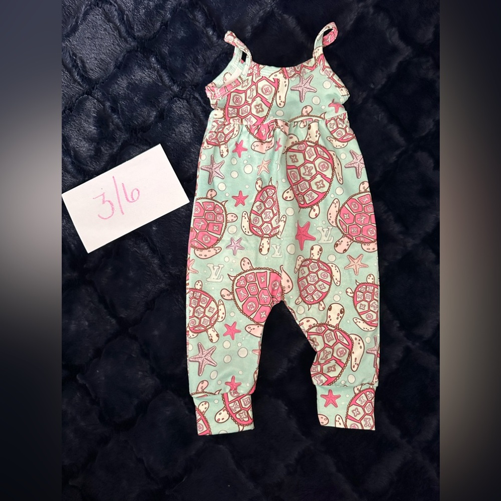 Infant romper turtles LV